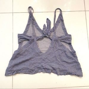 Lulus Striped Tie Top